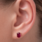 Crimson Éclat Stud Earrings