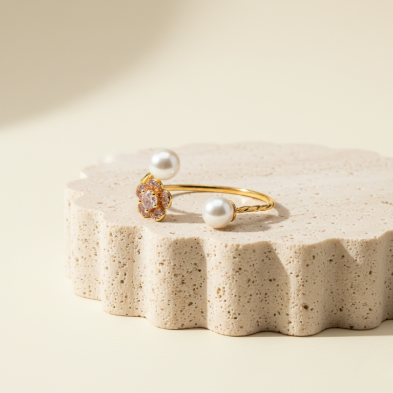 Pearl Blossom Ring