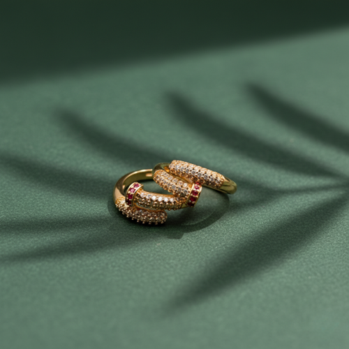 Crimson Link Luxe Ring