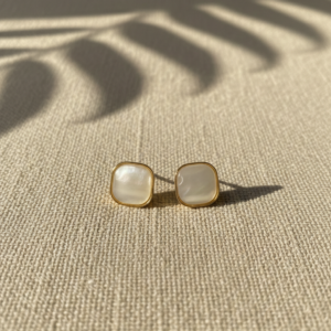 Ivory Lumi Stud Earrings