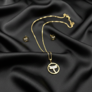 WingAura Gold Locket Set