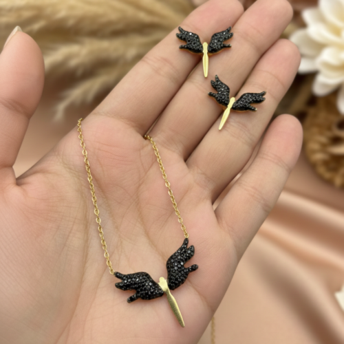 NightWing Gold Pendant Set