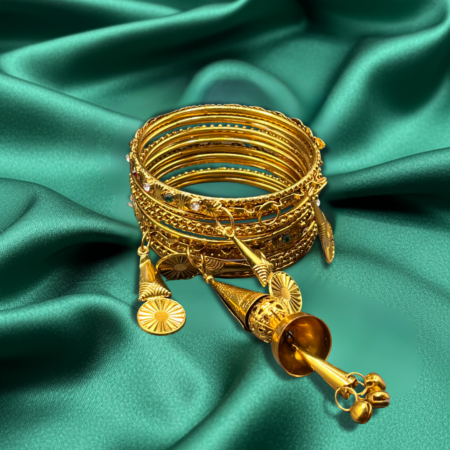 Zeenat Jhumki Charm Bangle Set