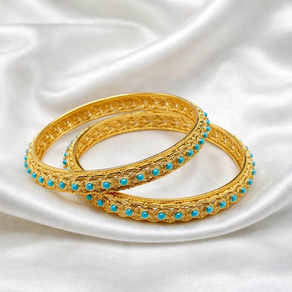 Zarqash Turquoise Royal Bangles