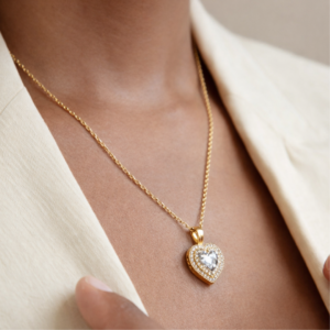 Golden Heart Radiance Necklace